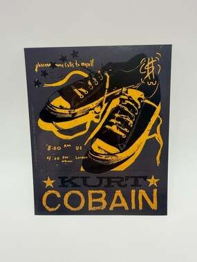 Kurt Cobain Nirvana Sneakers Sticker 2014 C&D Visionary Grunge Art 4x5